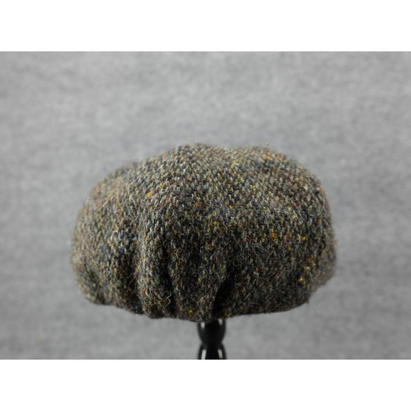 David Hanna & Sons Ltd Flat Cap Mens M Multicolor Donegal Tweed Wool Ireland - Picture 4 of 8